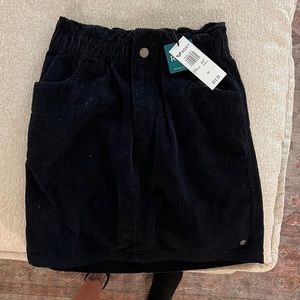 Black Corduroy miniskirt